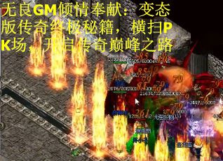 无良GM倾情奉献：变态版传奇终极秘籍，横扫PK场，开启传奇巅峰之路